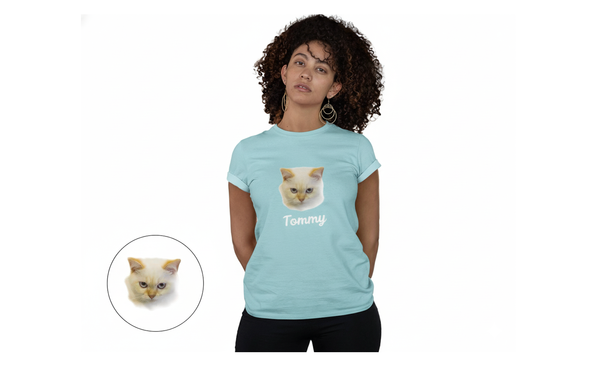 Turn your pet's photo into a wearable tribute